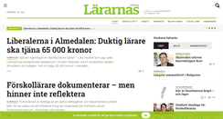 Desktop Screenshot of lararnastidning.se