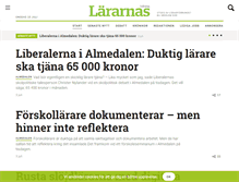 Tablet Screenshot of lararnastidning.se